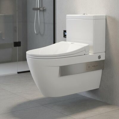 Ceramic Sanitary Ware with Automatic Deodorization 304 Stainless Steel Bracket and Glossy Finish for Modern Bathrooms