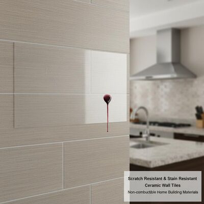 Scratch Resistant and Stain Resistant Ceramic Wall Tiles Non-combustible Home Building Materials for Residential Walls