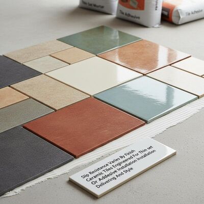 Slip Resistance Varies By Finish Ceramic Tiles Engineered For Thin set Mortar Or Adhesive Installation Delivering And Style