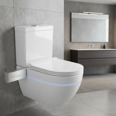 Ceramic Sanitary Ware with Automatic Deodorization 304 Stainless Steel Bracket and Glossy Finish for Modern Bathrooms