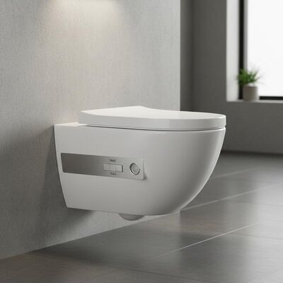 Wall-mounted Toilet with Automatic Deodorization and Dual Flush for Easy Wall-mounted Installation