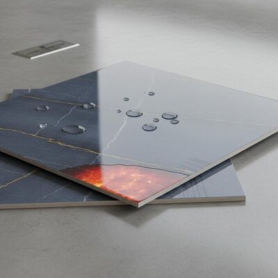 Glazed Ceramic Tiles with Water Absorption Under 0.5% Non-combustible Fire Resistance and Scratch Resistant Surface