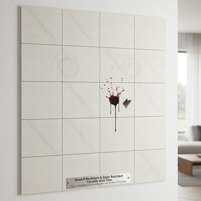 Scratch Resistant and Stain Resistant Ceramic Wall Tiles Non-combustible Home Building Materials for Residential Walls