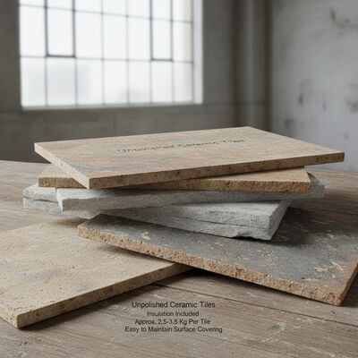 Unpolished Ceramic Tiles Insulation Included Approximately 2.5 to 3.5 Kg Per Tile and Easy to Maintain Surface Covering