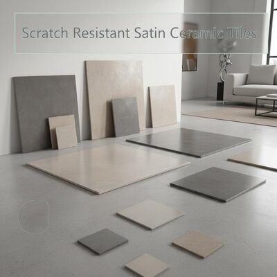 Satin Finish Ceramic Tiles in Various Sizes Offering Scratch Resistant Surface for Modern Interiors