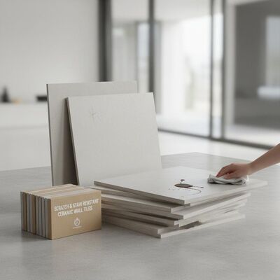 Scratch Resistant and Stain Resistant Ceramic Wall Tiles Non-combustible Home Building Materials for Residential Walls