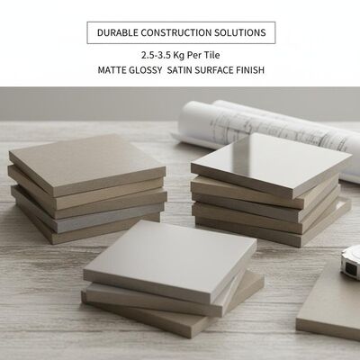 Approximately 2.5-3.5 Kg Per Tile Home Building Materials Matte Glossy Satin Surface Finish Durable Construction Solutions