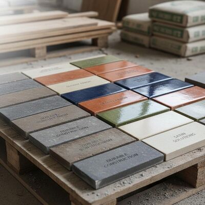 Approximately 2.5-3.5 Kg Per Tile Home Building Materials Matte Glossy Satin Surface Finish Durable Construction Solutions