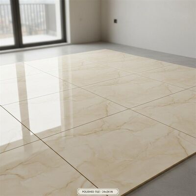 Polished Tile Type 24x24 Inches Home Building Materials Flooring and Wall Tiles Suitable for Residential Building Projects