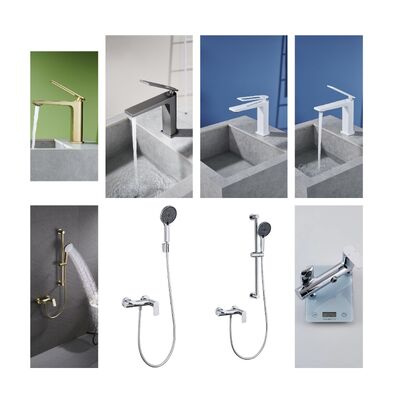 Bathroom Sanitary Wares Modern And Vintage Design Styles With Brass Material For Hot And Cold Water Function