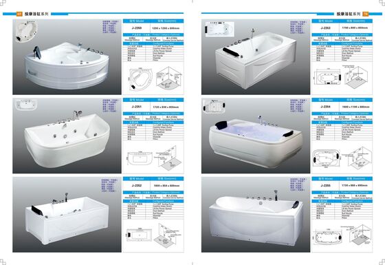 Bathroom Sanitary Wares Corner Massage Bathtub OEM