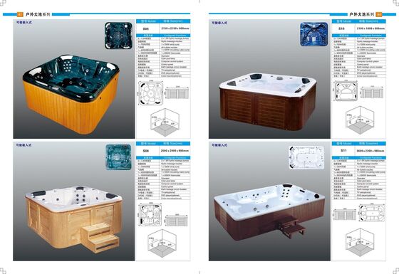 Advanced Bathroom Sanitary Wares Freestanding Massage Bathtub Intelligent Control