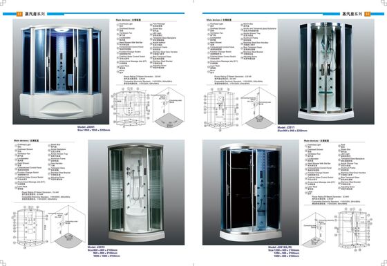 2150mm Height Steam Bath Shower Cabin Bathroom Sanitary Wares 2.8KW