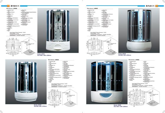 Multi Functional Steam Shower Bath Cabin Steam Shower Pods Safety Elegant