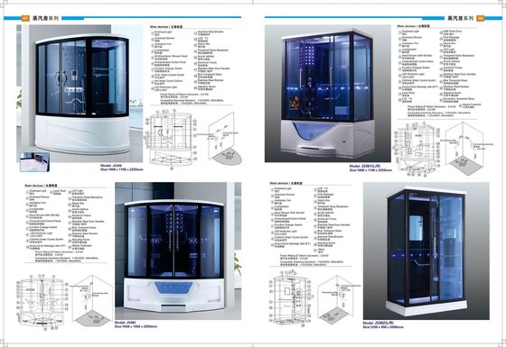 Multi Functional Steam Shower Bath Cabin Steam Shower Pods Safety Elegant