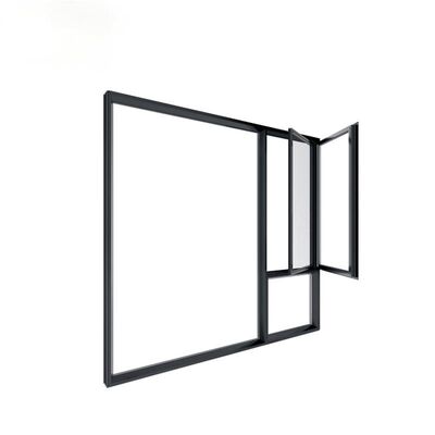 Customized Size Modern Black Aluminium Windows Aluminum Alloy Window Anti Corrosion