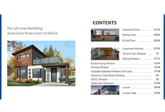 Sound Insulation Modern Aluminum Window Double Glazed Sliding Window  Wind Resistance