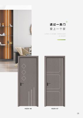 WPC Interior Door 45mm Thickness Waterproof Fire Retardant