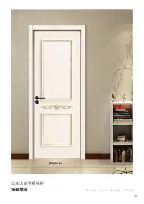 WPC Interior Door 45mm Thickness Waterproof Fire Retardant
