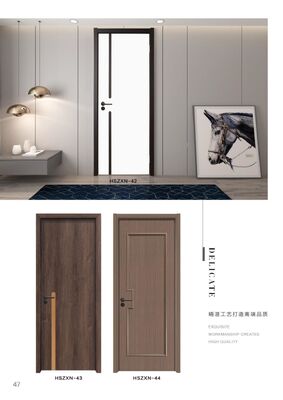 Swing Open Style Residential WPC Door 700mm-1100mm Regular Width