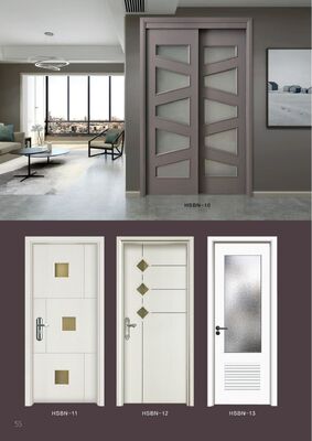 Customizable 60mm-100mm Interior WPC Door Flat WPC Laminate Doors