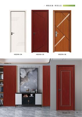 Customized Color Interior WPC Door White Wpc Door MouldProof Durable