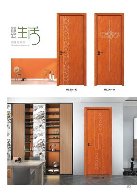 Customized Color Interior WPC Door White Wpc Door MouldProof Durable