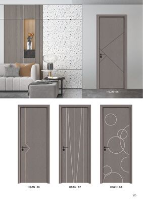 Modern Swing Interior WPC Door With Customized PVC Film 2500mm*1100mm