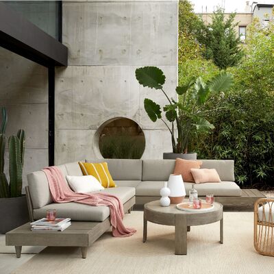 Stylish Modern Outdoor Sectional Sofa Furniture Easy Maintenance Water Resisting