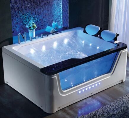 Advanced Bathroom Sanitary Wares Freestanding Massage Bathtub Intelligent Control