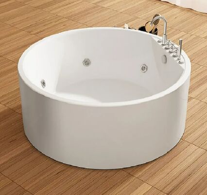 Polished Whirlpool Massage Bathtub Bathroom Sanitary Wares Anti Bacterial