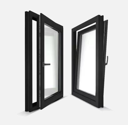 1.6mm Thickness Modern Aluminum Window Noise Reduction Aluminium Frame Casement Window