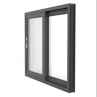 Rustic Commercial Aluminium Windows Double Glazed Casement Windows Hurricane Resistance