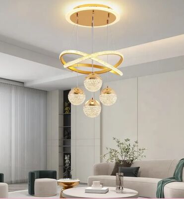 Fashionable Modern Living Room Hanging Lights Color Adjustable