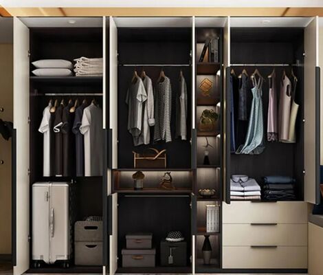 High Durability Custom Design Wardrobe Modular Units Environmental Friendly