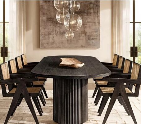 Easy Assembly  Modern Indoor Furniture Sleek Durable Round Dining Table Set