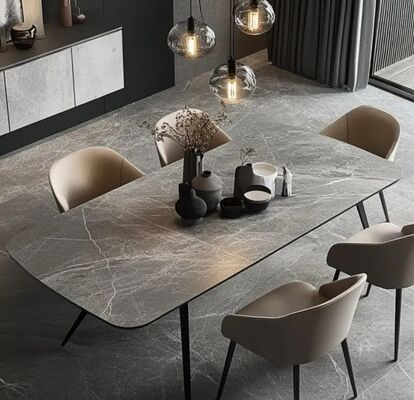 Sleek And Functional Home Living Room Furniture Dining Room Table Set