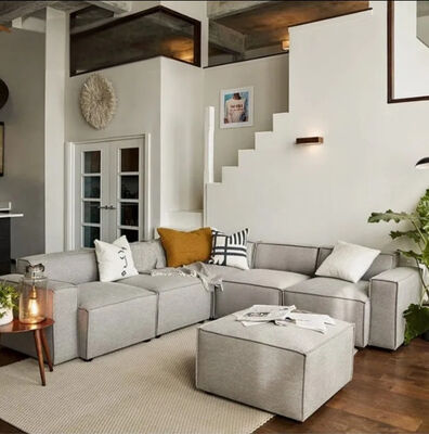 Customization Modern Living Room Furniture Fabric Sofa Set High Standard