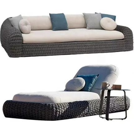 Customized Color Modern Outdoor Patio Furniture Porch Decor Modern Patio Sofa