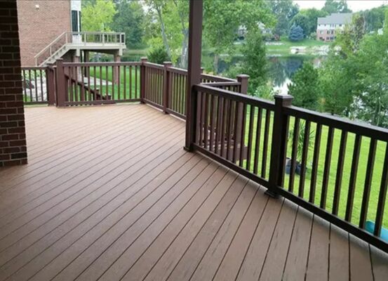 Modern Sleek Balcony Ss Glass Railing Metal And Glass Balustrade Easy Maintenance