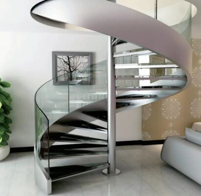 Modern And Sturdy Glass / Stainless Steel Handrail With Easy Maintenance