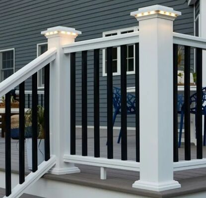 Corrosive Resistant Stainless Steel Glass Railing For Decks And Balconies Customizable