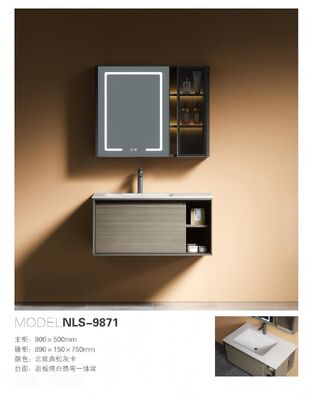 Water Resistant Bathroom Sanitary Wares with LED Mirror for Hotels