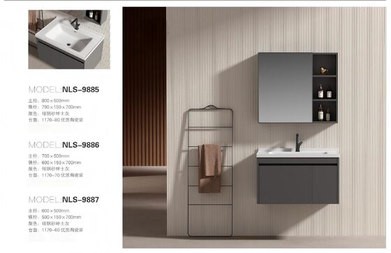 Vintage Style Bathroom Sanitary Wares Made With Solid Wood Aluminum And Glass For Hotels And Bathrooms