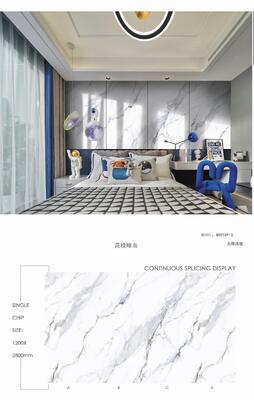 Light Yellow and Light Grey Non-Slip Glazed Ceramic Tiles with Black Stone Imitation Texture for Indoor and Outdoor Use