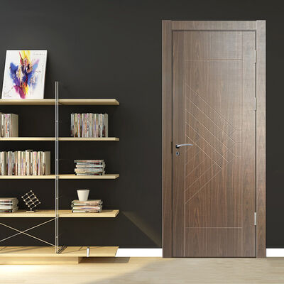 Customizable Waterproof WPC Interior Door 45mm Thickness 700-1100mm Width