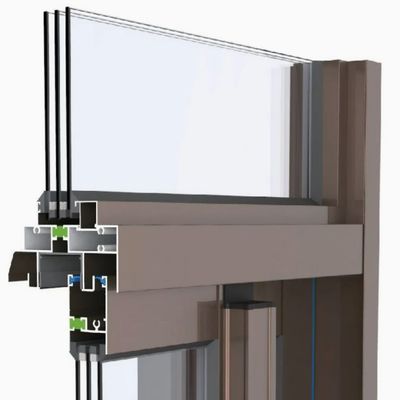 Modern Aluminum Sliding Window with 15 Years Life Span Durable Aluminum Alloy Frame and Tempered Glass