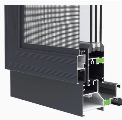 Modern Aluminum Window with Acrylic Material and Stainless Steel Hardware for Contemporary Design