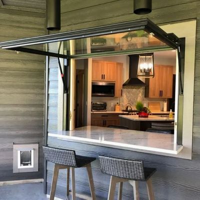 Modern Aluminum Sliding Window with Acrylic Material for Residential and Commercial Buildings Featuring Screw Fixing