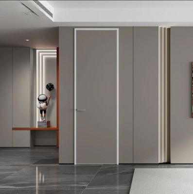 Customizable WPC Door with 60/70/80/90/100mm Frame Line and 700-1100mm Width for Farmhouse and Home Office